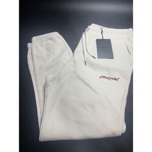 The Kooples White Logo Jogger Sweatpants Designer‎ Track Pants Size XL MSRP $230